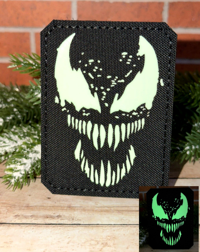 Venom Patch - Tactical Morale Patch -  Glow in the Dark Venom Patch - Hook Loop