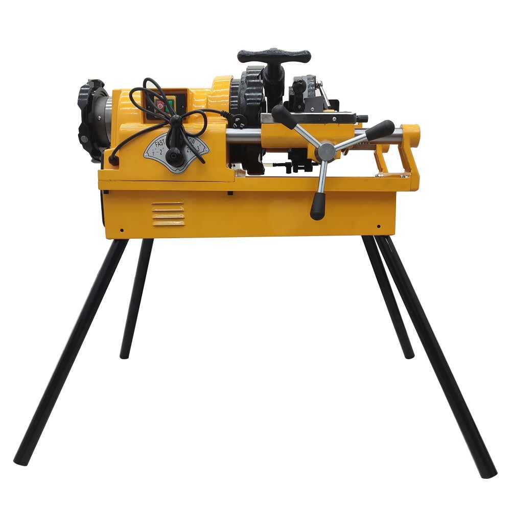 Electric Threading Cutter Pipe Cutting Threader Machine 1/2"-3" w/NPT/BSPT Dies