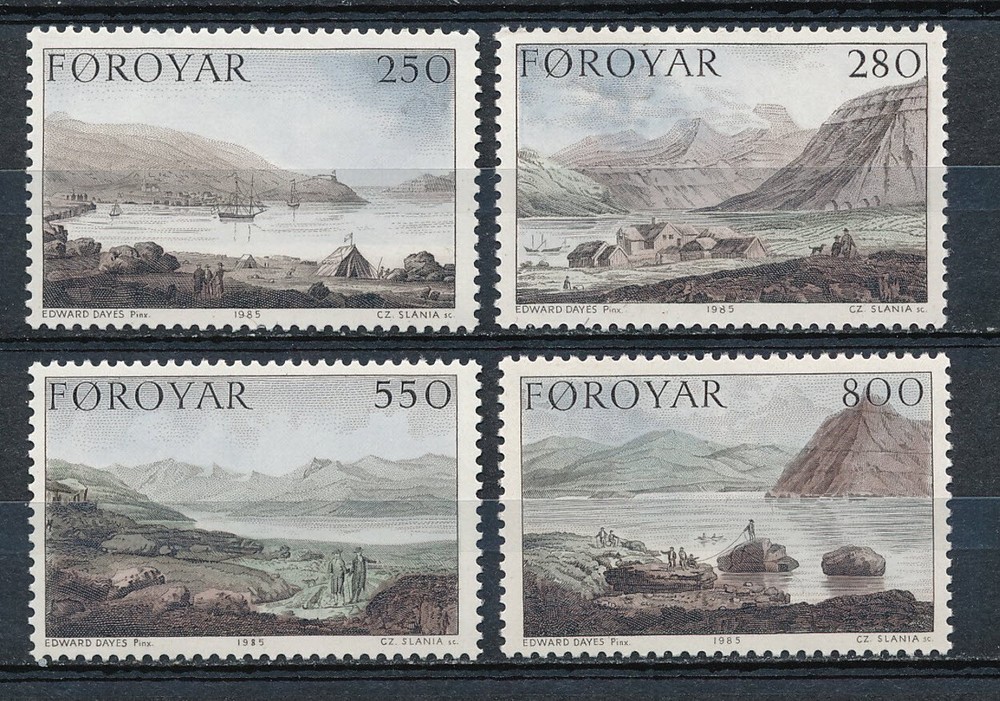 Faroe Foroyar  - Landscapes MNH Set (1985)