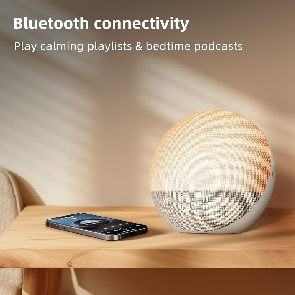 White Noise Machine with Bluetooth Speaker - Sunrise Light