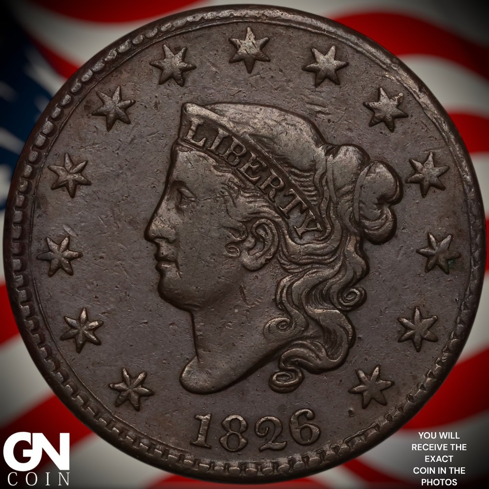 1826 Coronet Head Large Cent A5078