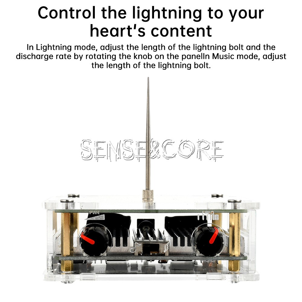 Bluetooth Music Tesla Coil Plasma Loudspeaker Touchable Artificial Lightning DIY