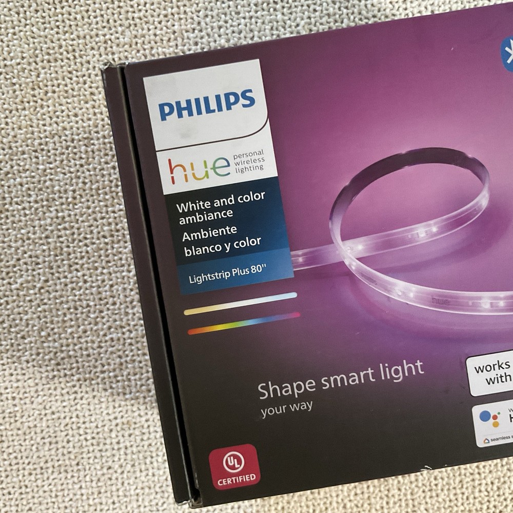 Phillips Hue Light Strip Plus 80” And Power Adapter L4B