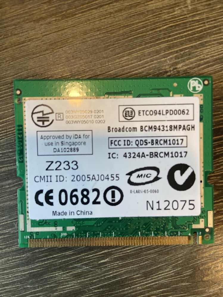 D9002 N12075 GENUINE DELL WIRELESS CARD LATITUDE