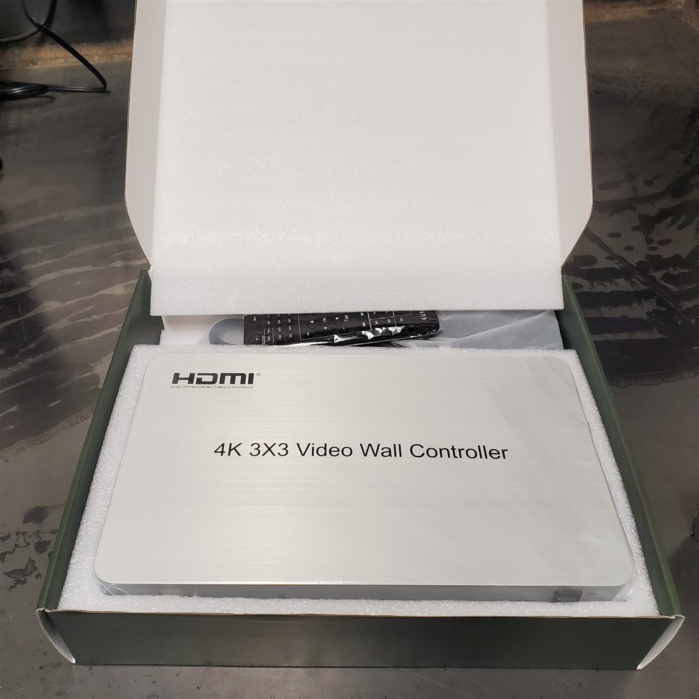 4k 3x3 Video Wall Controller 9 Channels 1 HDMI Input 9 Outputs 13 Display Modes