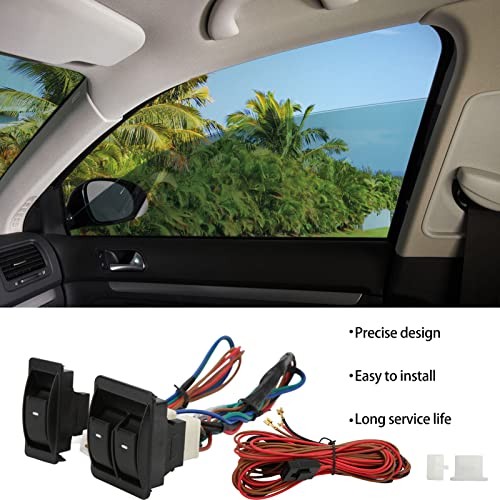 Universal Car Power Window Switch, Easy Install Regulator Kit, 12V Universal