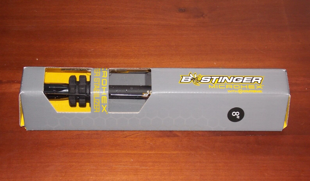 Bee Stinger MicroHex 8" Stabilizer in Matte Black- B Stinger
