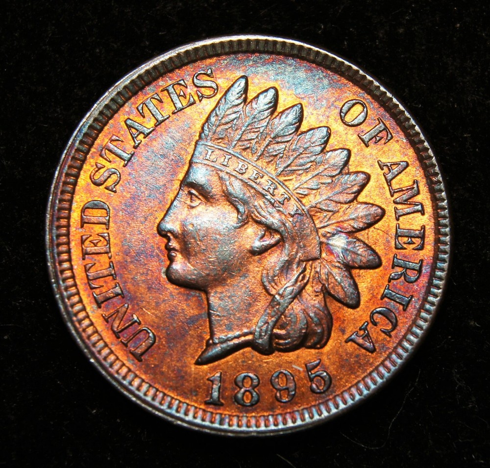 1895 Indian Head Cent, MS++++R/B