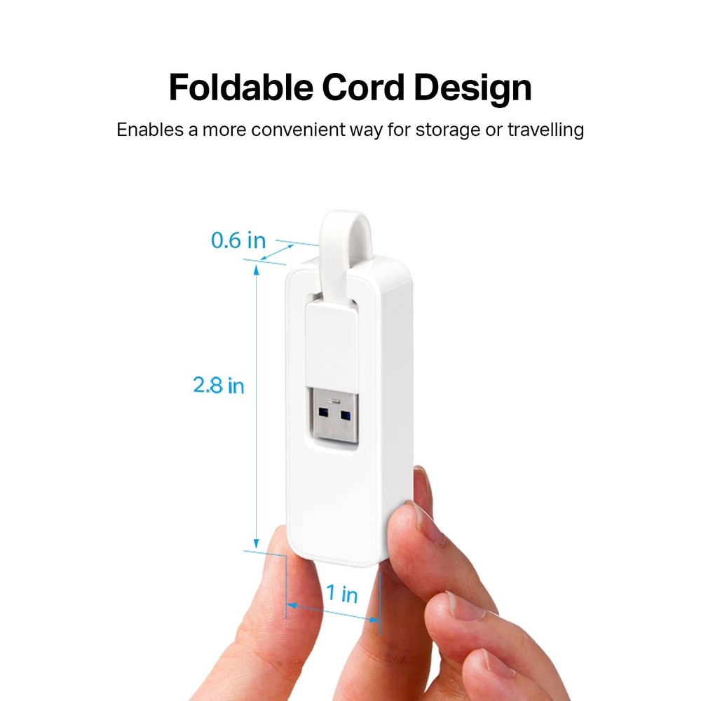 TP-Link UE300 Foldable USB 3.0 Gigabit Ethernet LAN Network Adapter