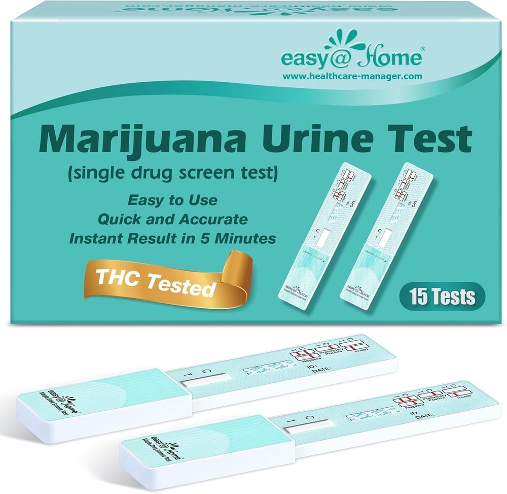 Home THC Detox Testing Kit [15 Count] - Instant Results & High Accuracy