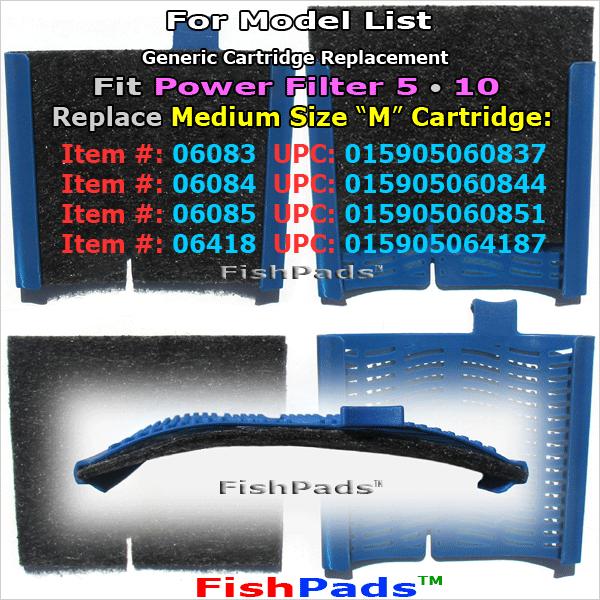 For Aqueon Filter Cartridge Medium QuietFlow 5 10 LED Pro Compatible Generic Pad