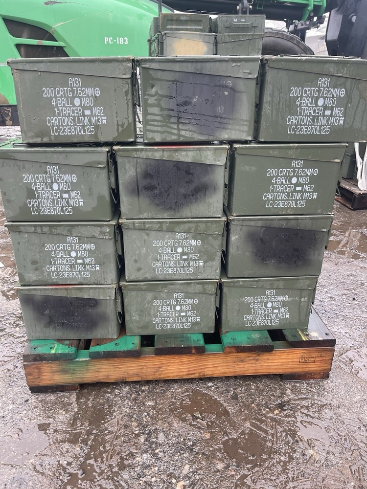 7.62 Military Ammo Cans Quantity 12 Pack