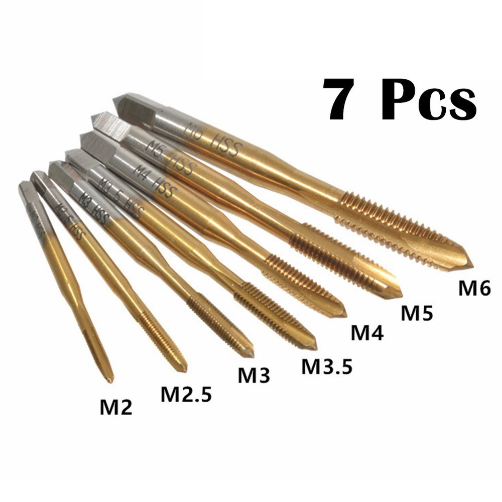 Thread Taps Hand Tool HSS High Temperature M2-M6 Machine Screw Tapping