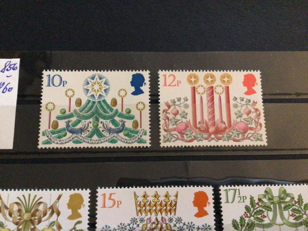 Great Britain Christmas mint never hinged stamps A11999