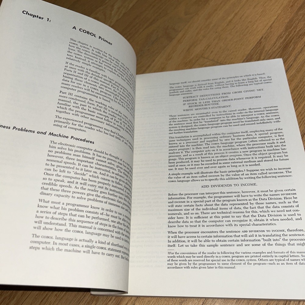 1961 IBM SYSTEMS REFERENCE LIBRARY - COBOL GENERAL INFORMATION