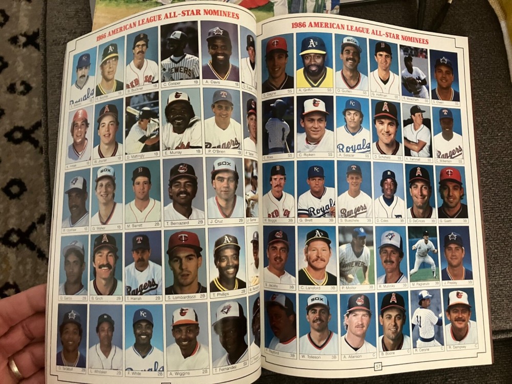 1986 MLB All Star Game Program Houston Astros