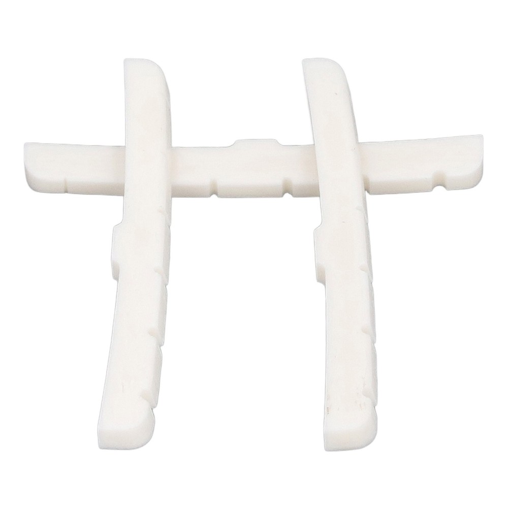 3Pcs 6 String Guitar Nut Flat Bottom Slotted Bone Guitar Nut Replacement For