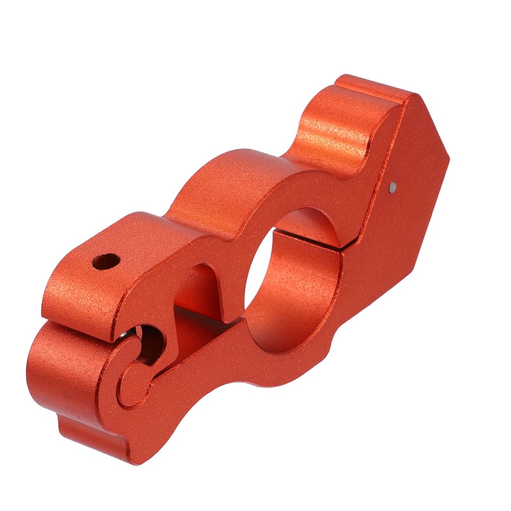 1 Set Adjustable Motorcycle Lock Anti Theft Handlebar with 2 Keys Orange