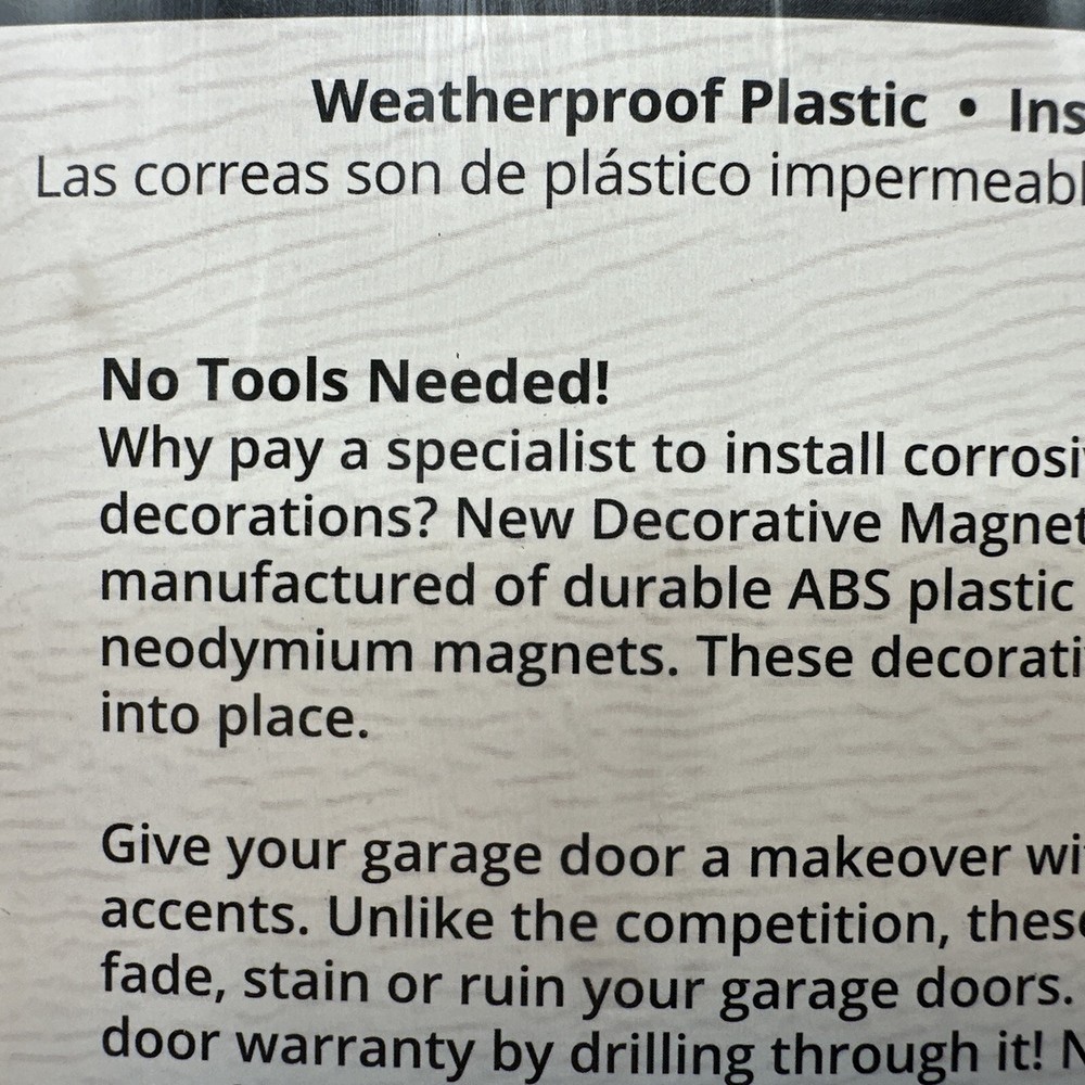 Decorative Magnetic Garage Accents {VV}