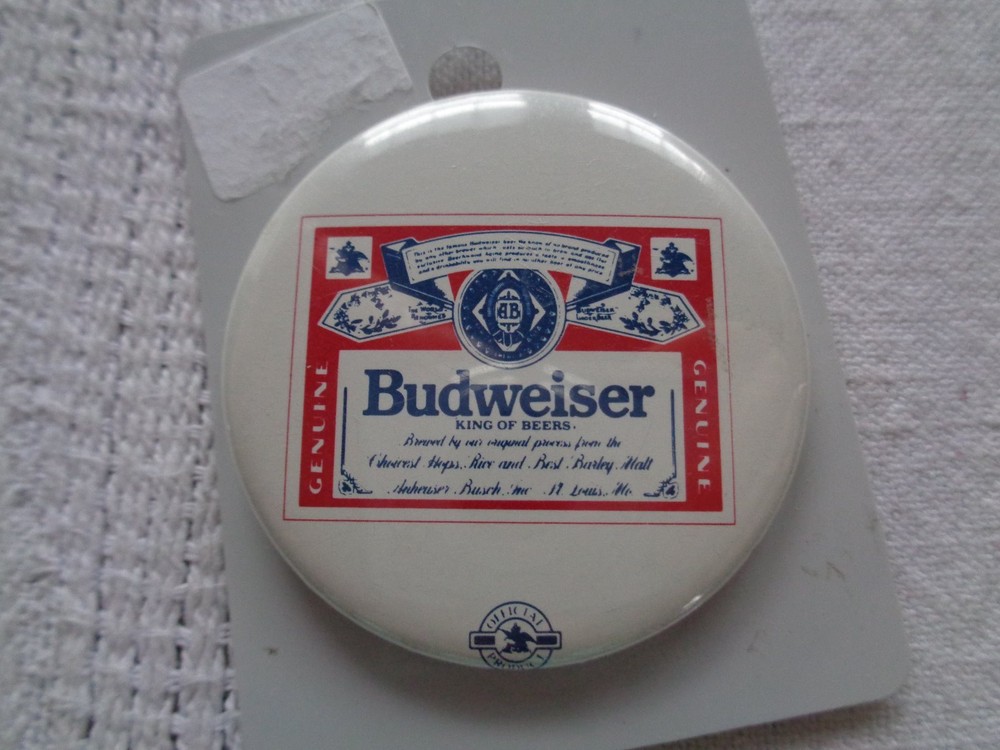 Budweiser King Of Beers Button Pin
