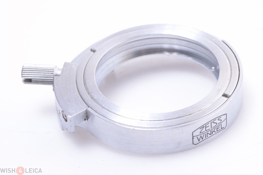 ✅ ZEISS WINKEL MICROSCOPE POLARIZER, POLARIZING, POL FILTER HOLDER 46MM DIAMETER