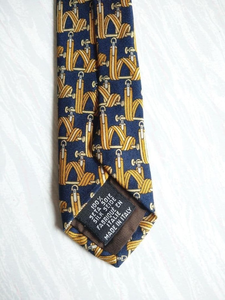 Longchamp Silk Tie Made in Italy Pattern