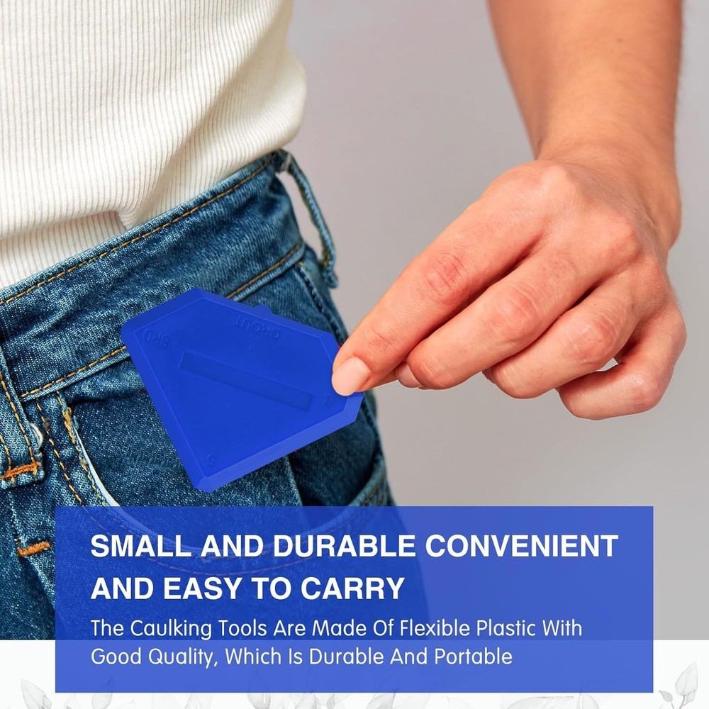 Versatile Caulking Tool Set for Kitchen and Bathroom with Reusable Design