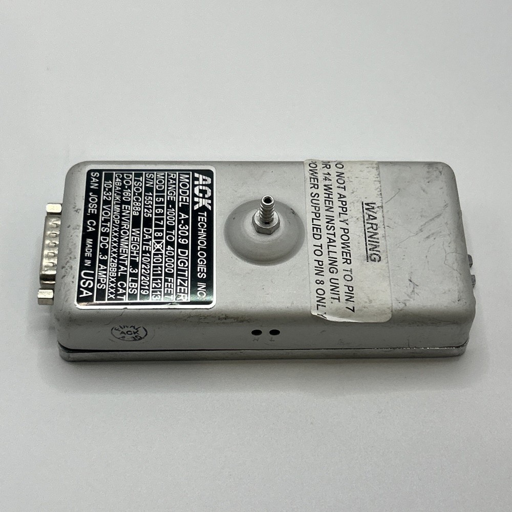 A-30.9 ACK Technologies Altitude Digitizer Encoder A30.02.00 -1000 to 40,000 ft