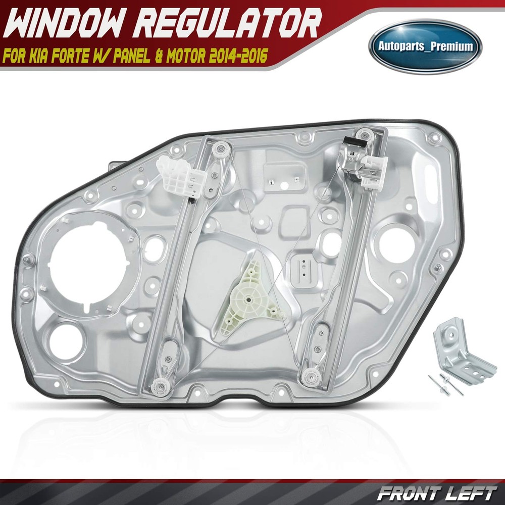 Front Driver Left Side Window Regulator w/ Panel for Kia Forte 2014 2015 2016