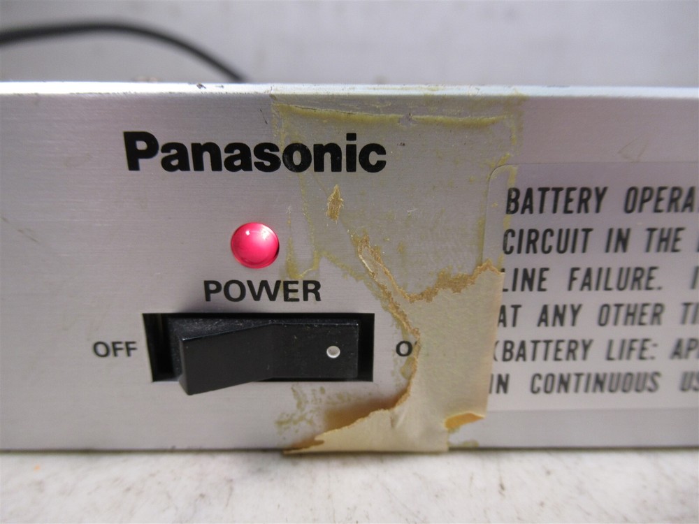 Panasonic WJ-810 Time-Date Generator Rack Mount Deck Silver Vintage