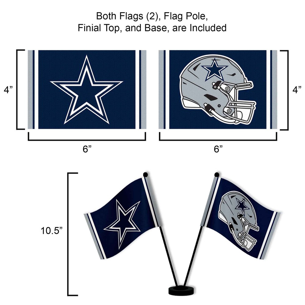 Dallas Cowboys Desk Flags