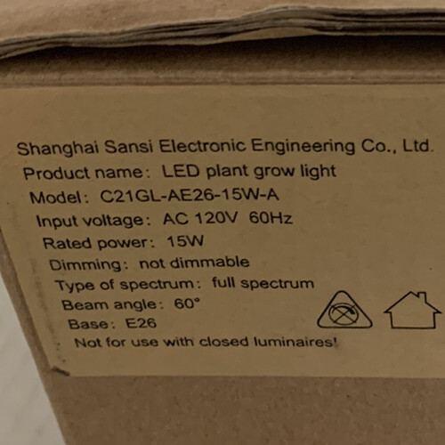 Led Grow Light 15W