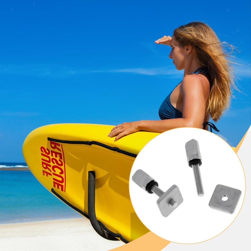 2x Surfboard Fin Screws Compact Professional Practical Surfboard Accessories