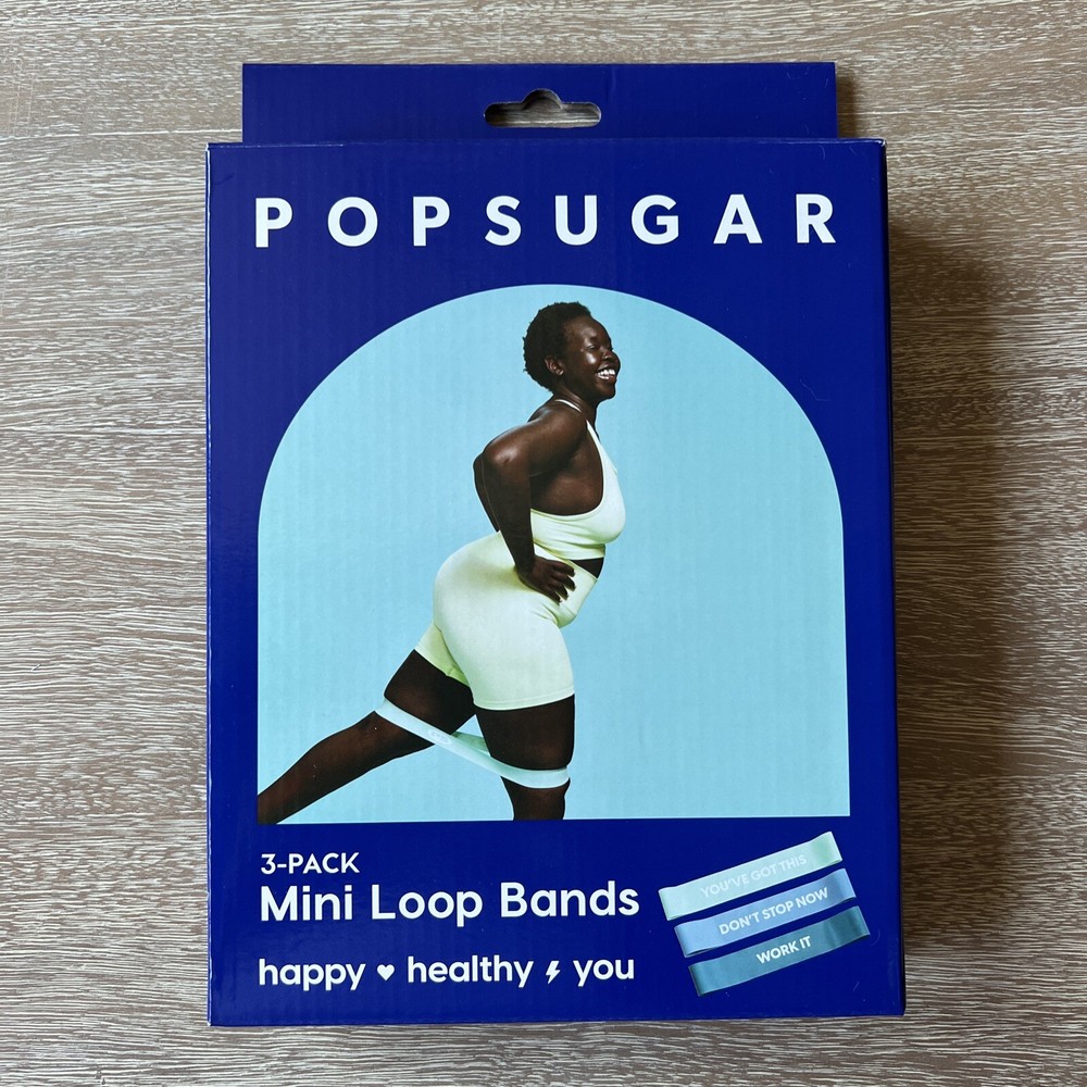POPSUGAR Mini Resistance Band 3pk