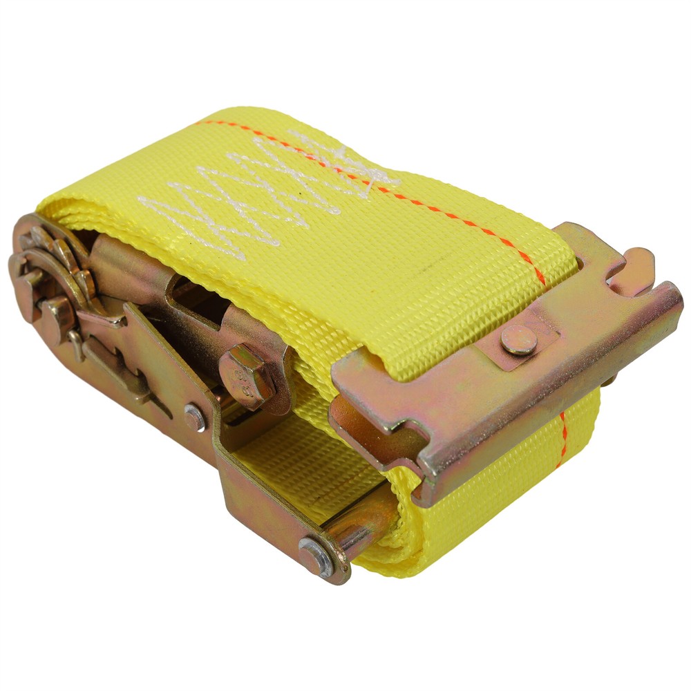 5ft Horizontal E-Track Tie-Down Rail Kit Trailer Tie Down System w/Ratchet Strap