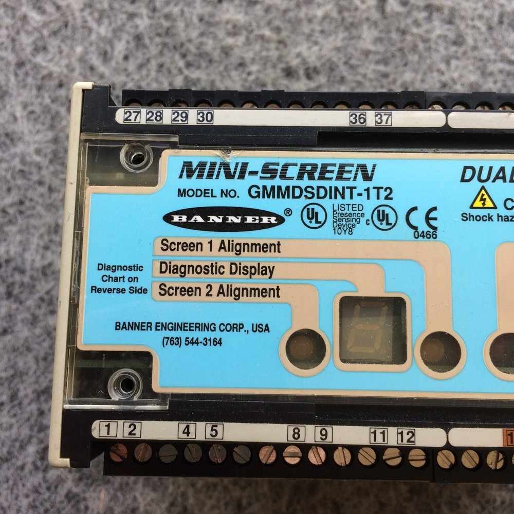 Banner Engineering GMMDSDINT-1T2 MINI-SCREEN Dual Controller for Light Curtain