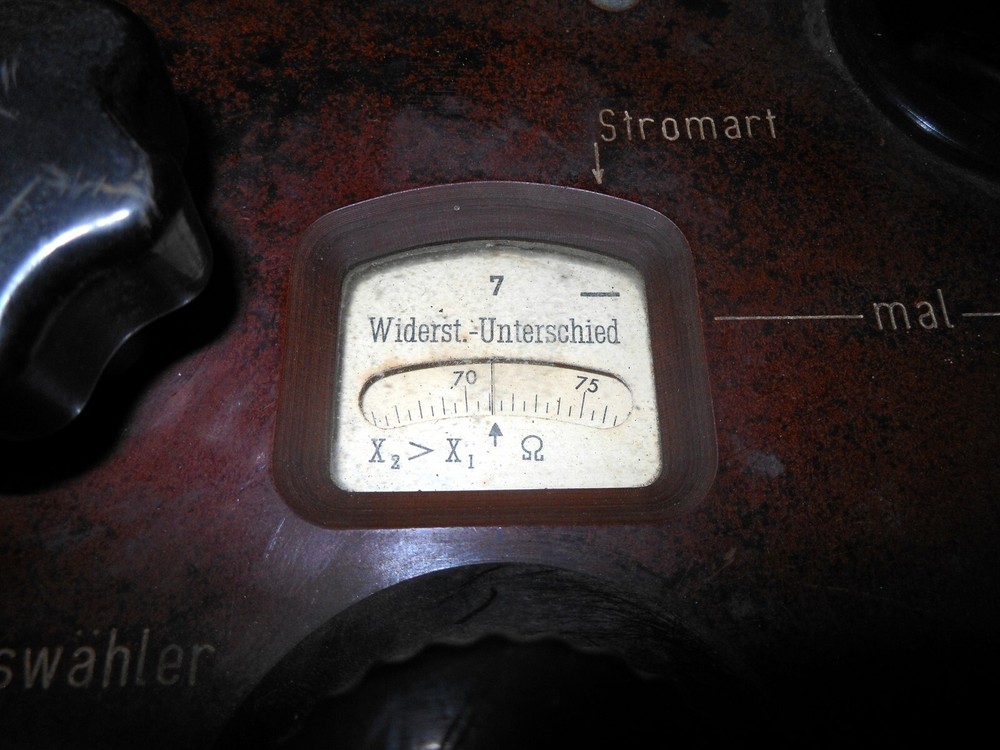 WW2 German Luftwaffe Messbrücke Ohmmeter - COMMUNICATION LINE TESTING UNIT
