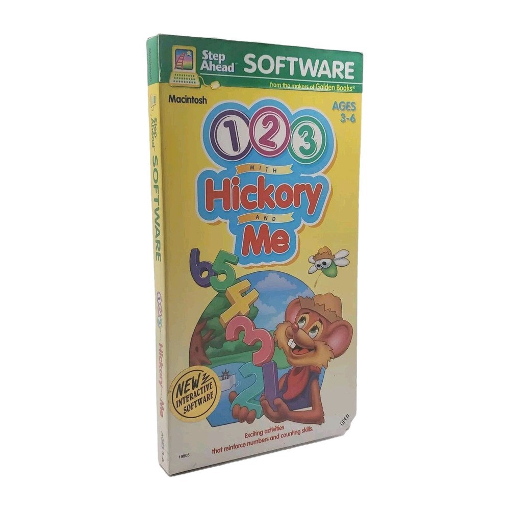 1994 Unopened 123 with Hickory and Me Macintosh Interactive Educational Software