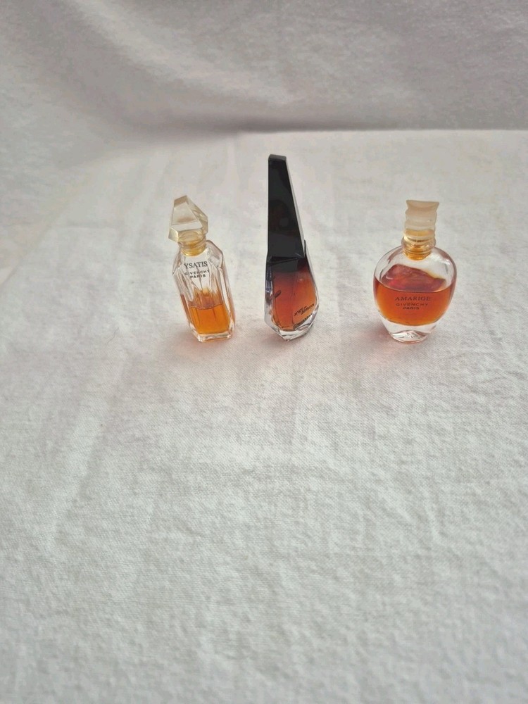 THREE GIVENCHY MINI PERFUMES, ANGE ou DEMON, AMIRAGE & YSATIS