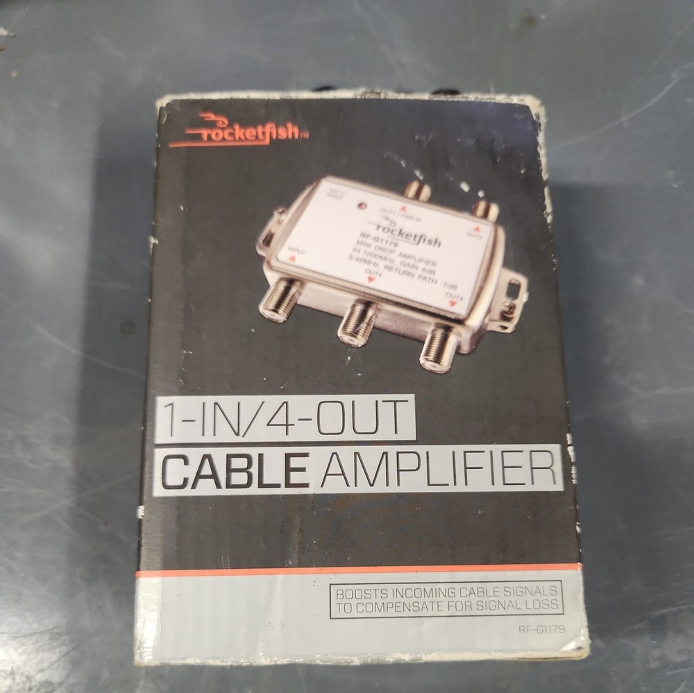 Rocketfish RF-G1179 Bidirectional Mini Drop Amplifier - Silver