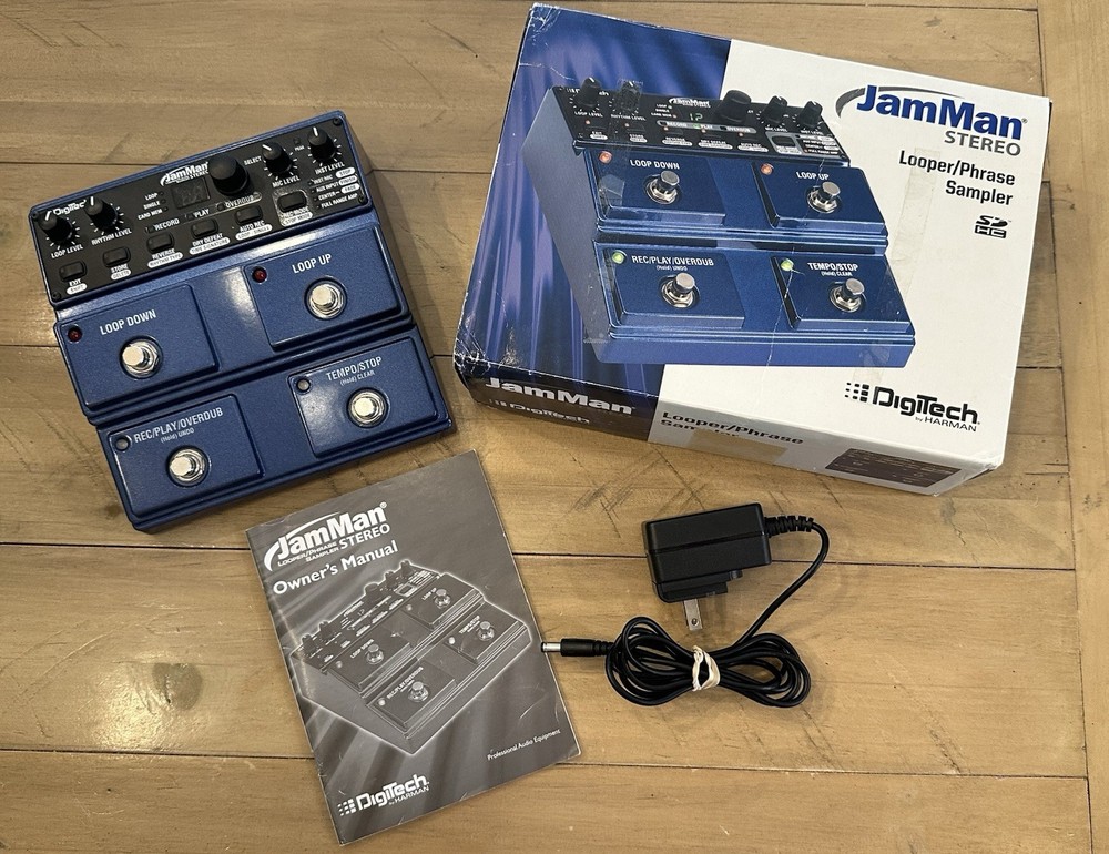 Digitech Jam Man Stereo Looper Phrase Sampler Delay Pedal - GREAT CONDITION