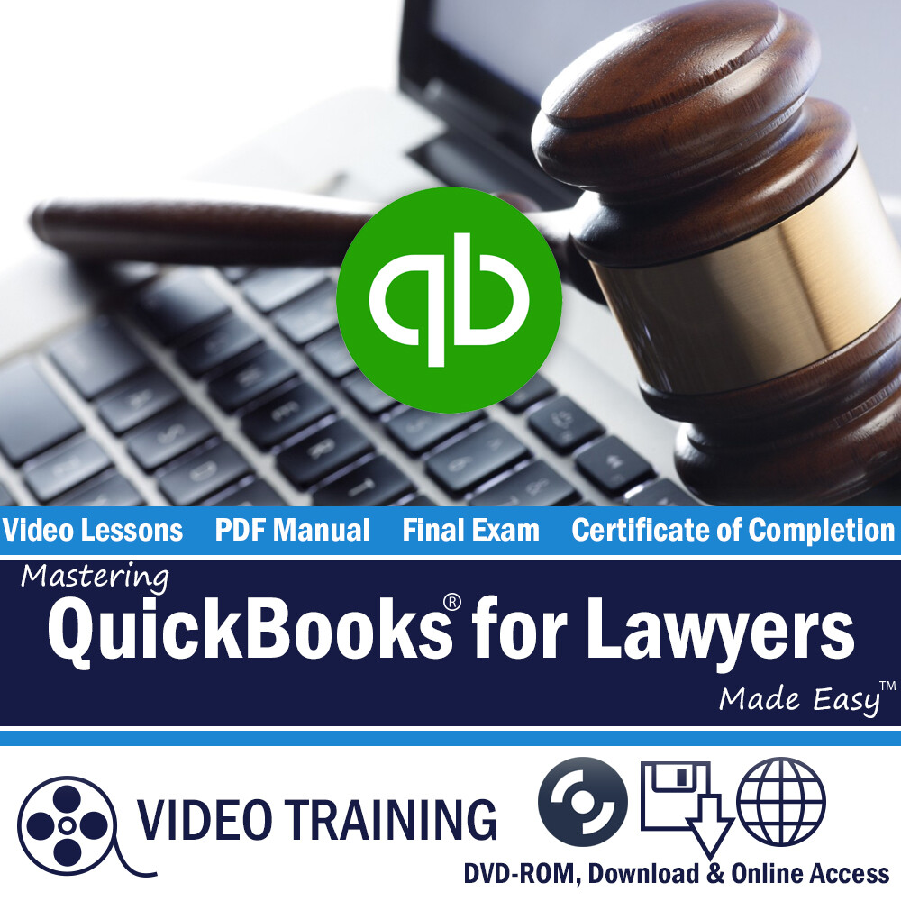 Learn Intuit QUICKBOOKS PRO FOR LAWYERS 2022 Training Tutorial DVD-ROM Course