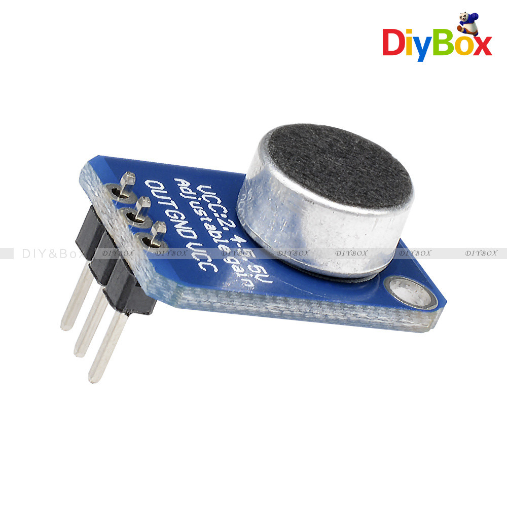 MAX4466 Electret Microphone Amplifier With Adjustable Gain For Arduino