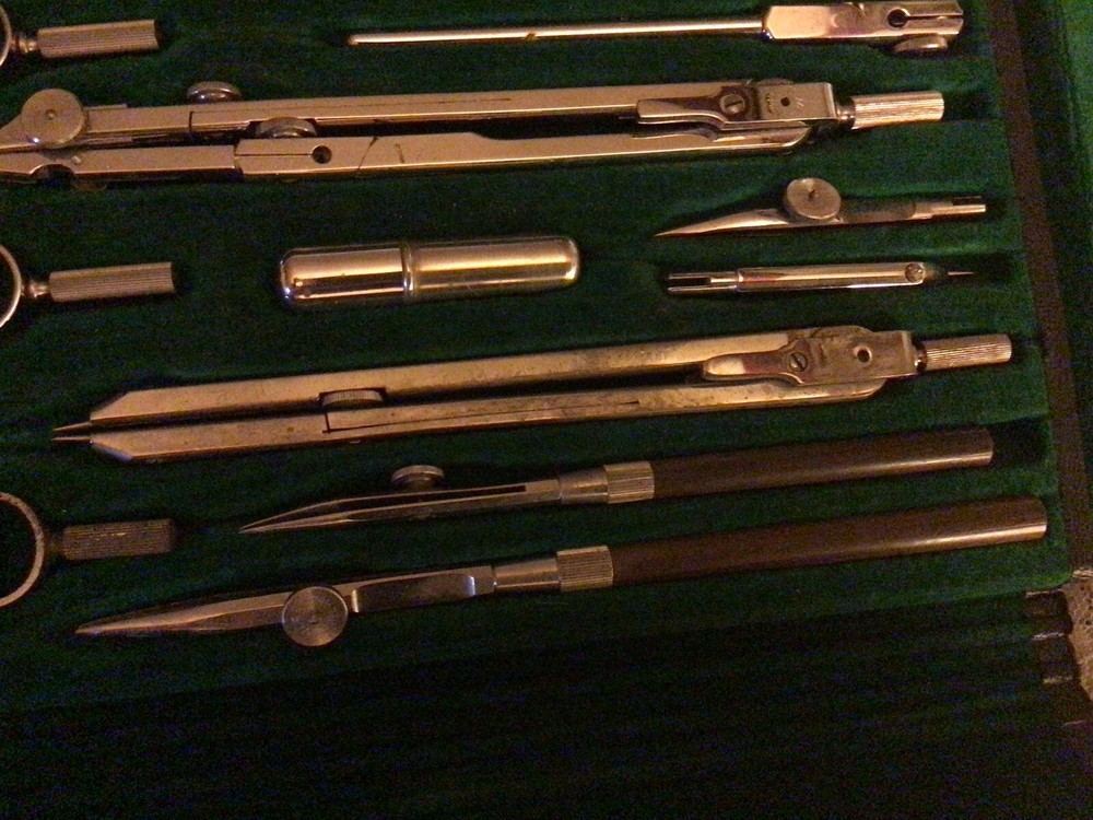 Vintage Tower Germany Drafting Tool Set