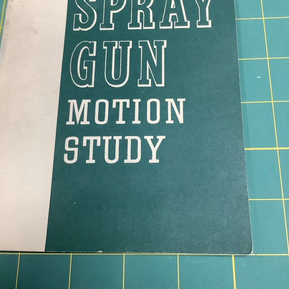 1954 Devilbiss Co. Spray Gun Motion Study Manual Spray Gun Guide