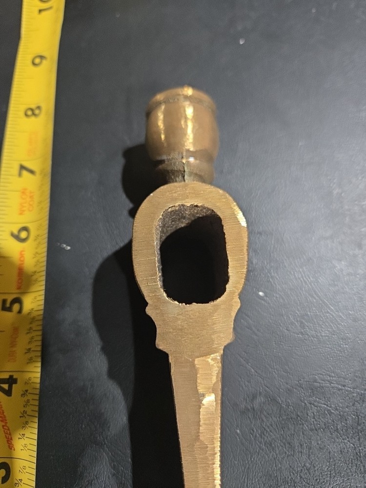Vintage Brass/Bronze Tomahawk Head - Excellent!
