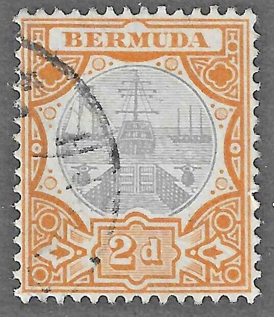 Bermuda (1906) - Scott # 36,  Used