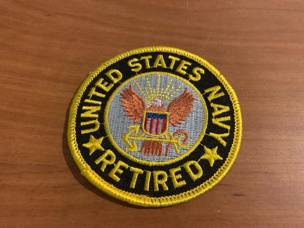 United States Navy Retired Patch, 3”