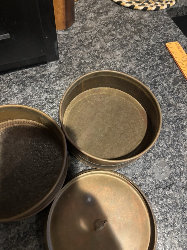 Antique 4 Part Copper Sifter