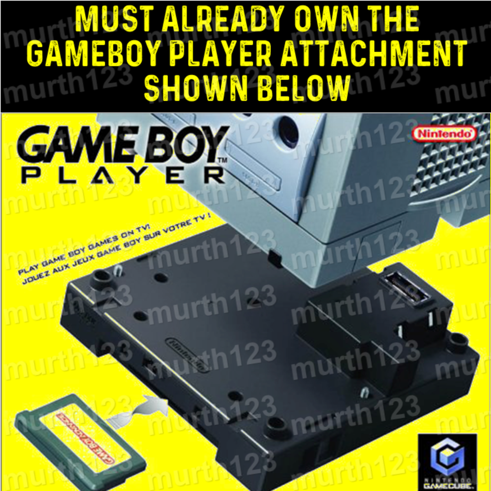 GameBoy Player GameCube Memory Card Bootable Disc Replacement
